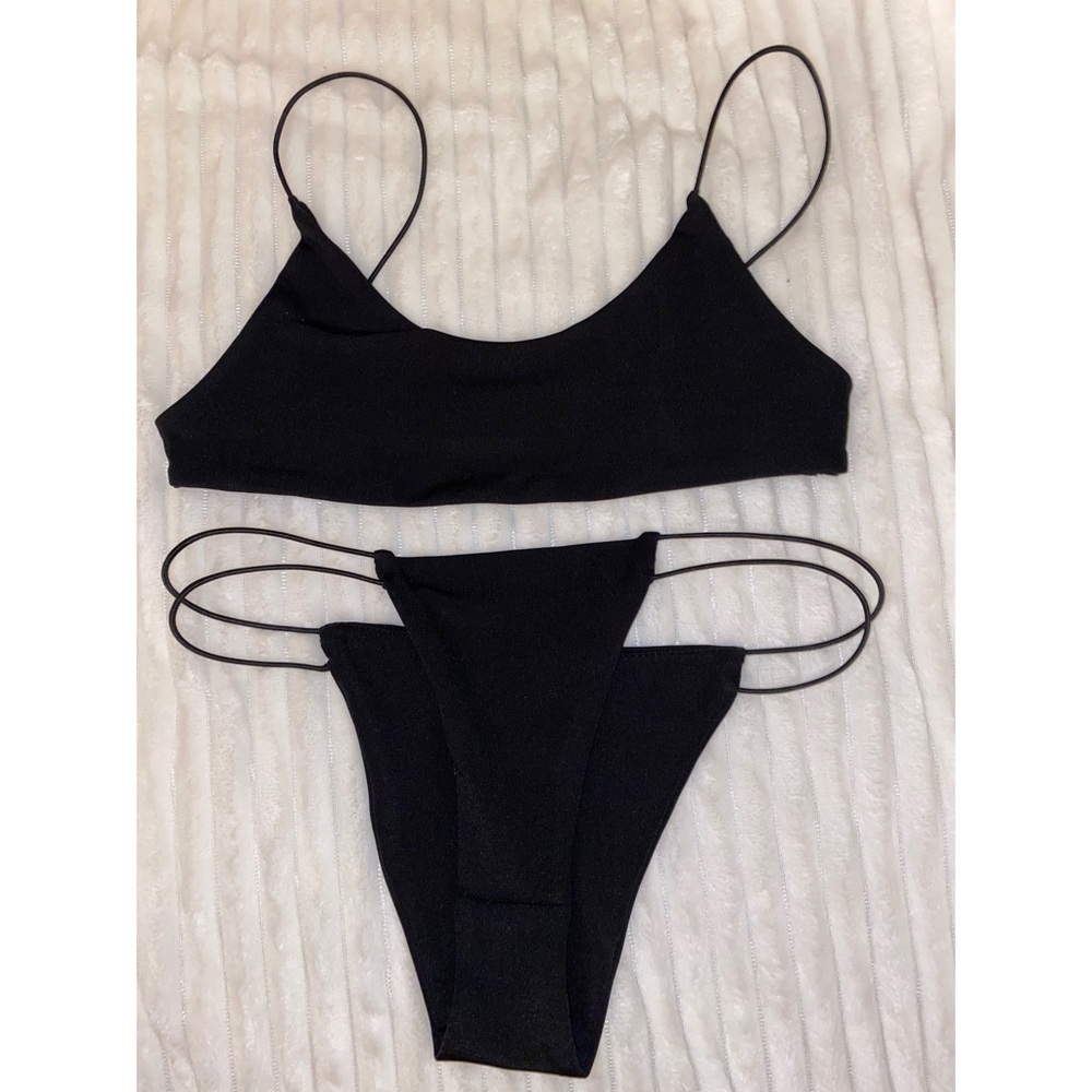 Fashion Nova black swimsuit.
